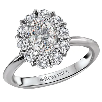 Halo Semi-Mount Diamond Ring 119174-OV100K