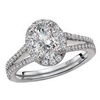 LaVie Split Shank Semi-Mount Diamond Ring 115327-100