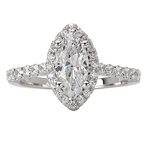 LaVie Halo Semi-Mount Diamond Ring 115218-100