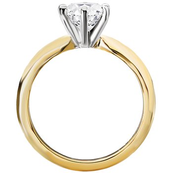 Solitaire Semi-Mount Diamond Ring 114001-6RD100TYS