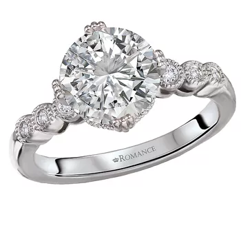 Triple Prong Diamond Engagement Ring 160320-RD200
