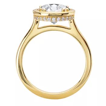 Hidden Halo Semi-Mount Engagement Ring 160327-RD200Y