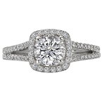 LaVie Split Shank Semi-Mount Diamond Ring 115295-100
