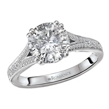 Split Shank Semi-Mount Diamond Ring 160284-RD200