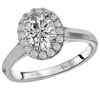 Halo Semi-Mount Diamond Ring 115337-100