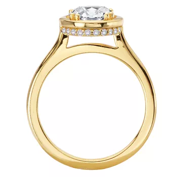Hidden Halo Semi-Mount Engagement Ring 160327-OV200Y