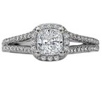 LaVie Split Shank Semi-Mount Diamond Ring 115296-100