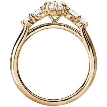 *** Lab Grown Diamond *** Classic Semi-Mount Engagement Ring 160125-MQ100YLG