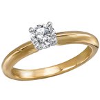 LaVie Solitaire Semi-Mount Diamond Engagement Ring 114000-4RD050TYS