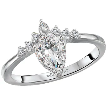 *** Lab Grown Diamond *** Diamond Semi-Mount Engagement Ring 160067-PS100LG
