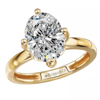 Semi-Mount Diamond Engagement Ring with Diamond and Pink Sapphires Accents 160356-OV300PSPY