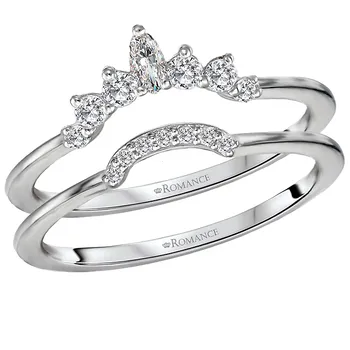 *** Lab Grown Diamond *** Nesting Wedding Band 160047-WLG