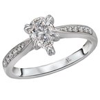 LaVie Classic Semi-Mount Diamond Ring 115466-PS075