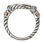 Eleganza Ladies Fashion Two-Tone Ring 711848-7