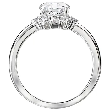 Halo Semi-Mount Diamond Ring 160053-RD100