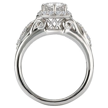 Halo Semi-Mount Diamond Ring 115284-100A