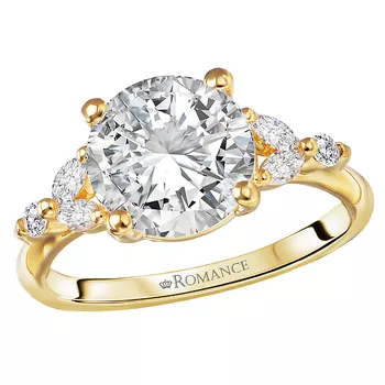 Diamond Semi-Mount Engagement Ring 160125-RD300Y