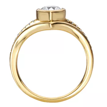 Split Shank Semi-Mount Diamond Engagement Ring 160312-MQ200Y