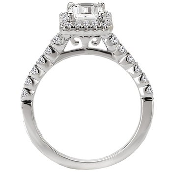 Halo Semi-Mount Diamond Ring 115216-100