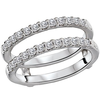 Diamond Wrap Wedding Ring with Guard 113930-WRAP