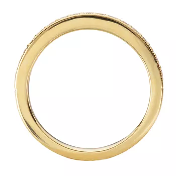 Diamond and Milgrain Designed Straight Front Wedding Band 160313-WY