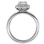 LaVie Halo Semi-Mount Diamond Ring 115425-EM075
