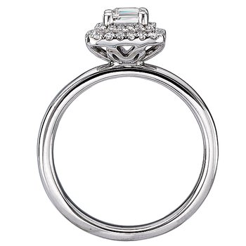 Halo Semi-Mount Diamond Ring 115425-EM075