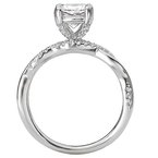 LaVie Peg Head Semi-Mount Diamond Ring 115410-100