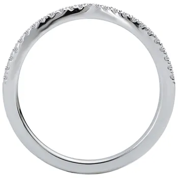 Curved Wedding Band 160039-W