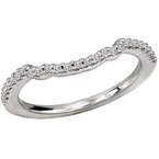 LaVie Curved Wedding Band 115107-100WA