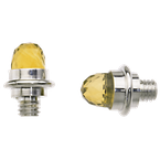 Alisa Faceted Citrine cabochons Sterling Bracelet Tips VHB 932 FC