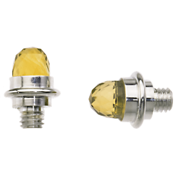 Faceted Citrine cabochons Sterling Bracelet Tips VHB 932 FC