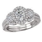 LaVie Halo Semi-Mount Diamond Ring 115254-100