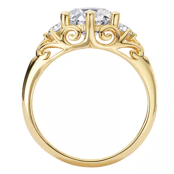 6 Prong Semi-Mount Diamond Engagement Ring 160342-RD150Y