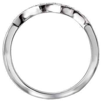 Scalloped Wedding Band 115471-W