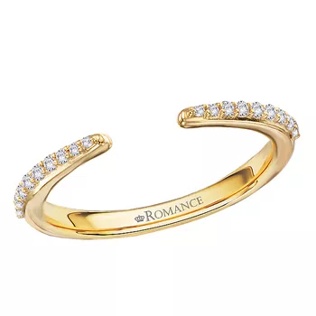 Open Front Diamond Wedding Band 160372-WY