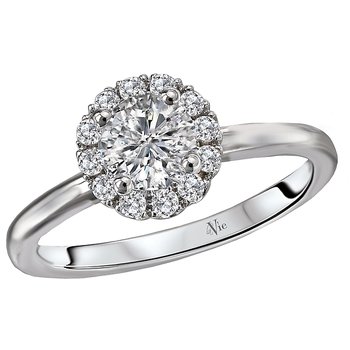 Halo Semi-Mount Diamond Ring 115448-RD075