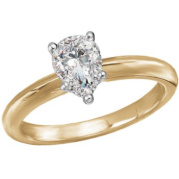 Solitaire Semi-Mount Diamond Engagement Ring 114003-PS075TYS