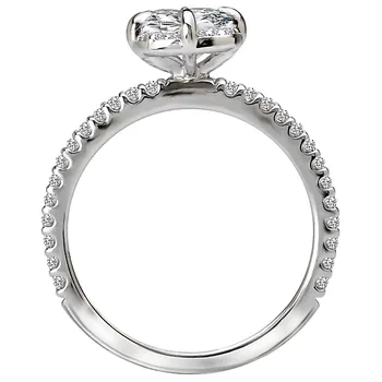 Halo Semi-Mount Diamond Ring 160029-CS100