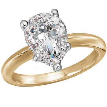 Solitaire Semi-Mount Diamond Engagement Ring 114003-PS200TYS