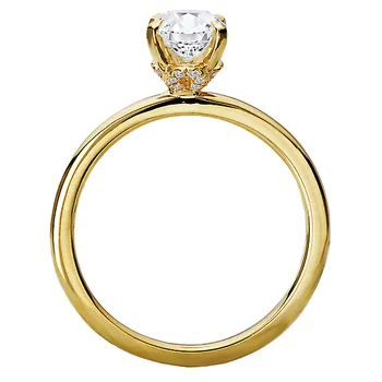 Diamond Halo Engagement Ring 160180-OV100Y