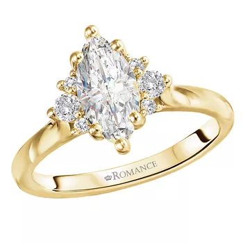 Semi-Mount Diamond Engagement Ring 160191-MQ100Y