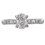 LaVie Classic Semi-Mount Diamond Ring 115465-OV075