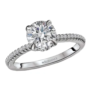 Semi-Mount Diamond Enagement Ring 160165-RD100