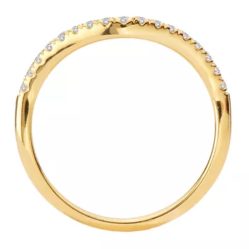 Curved Front Diamond Wedding Band 160341-OV150WY