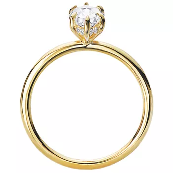 Diamond Hidden Halo Engagement Ring 160151-MQ100Y