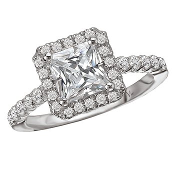 Halo Semi-Mount Diamond Ring 115214-100