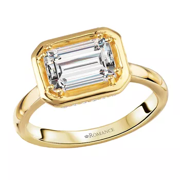 Hidden Halo Semi-Mount Engagement Ring 160327-EMEW200Y