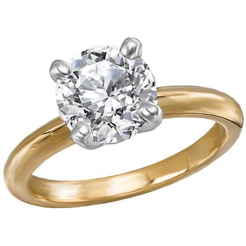Solitaire Semi-Mount Diamond Ring 114000-4RD200TYS