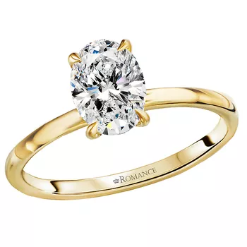 *** Lab Grown Diamond *** Semi-Mount Diamond Engagment Ring 160150-OV100YLG